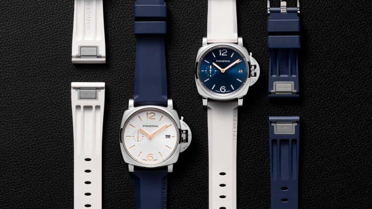 panerai luminor due rubber straps