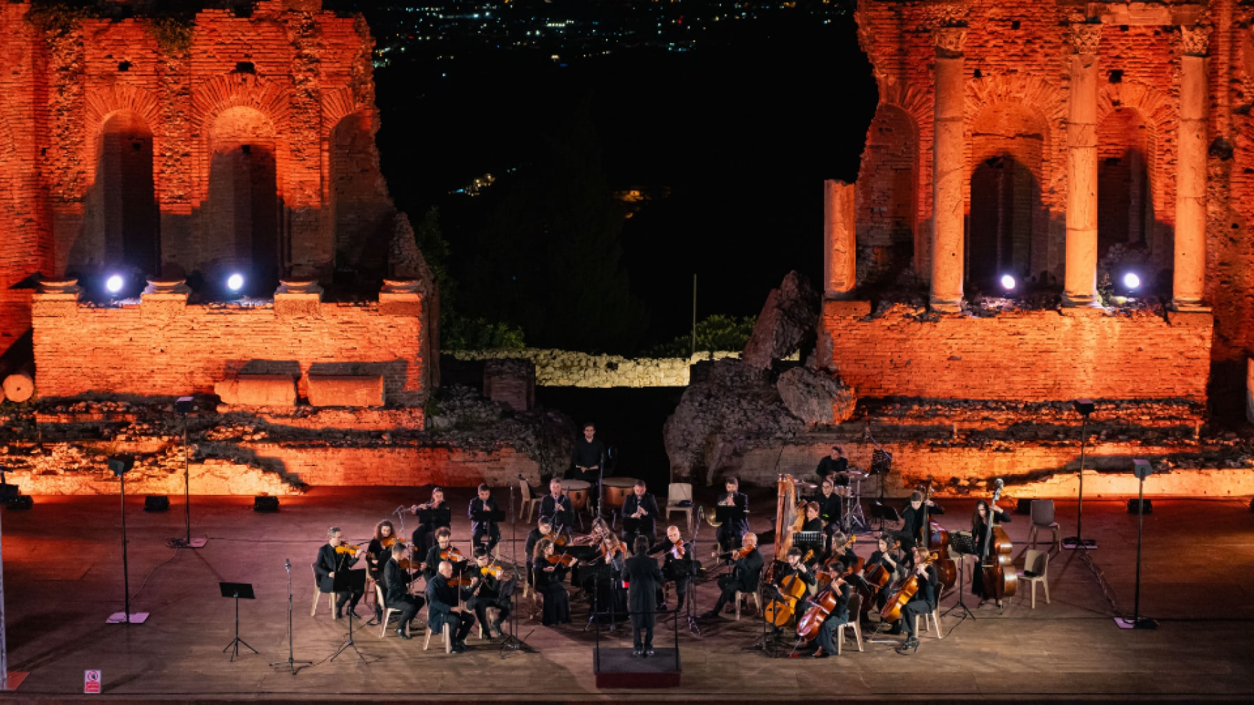 Dinner at Taormina's Greek Theathre