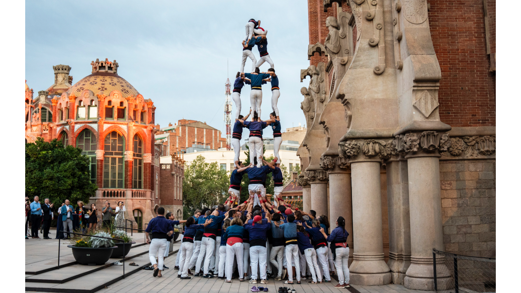 Local folklore exploration Castellers of Cataluña