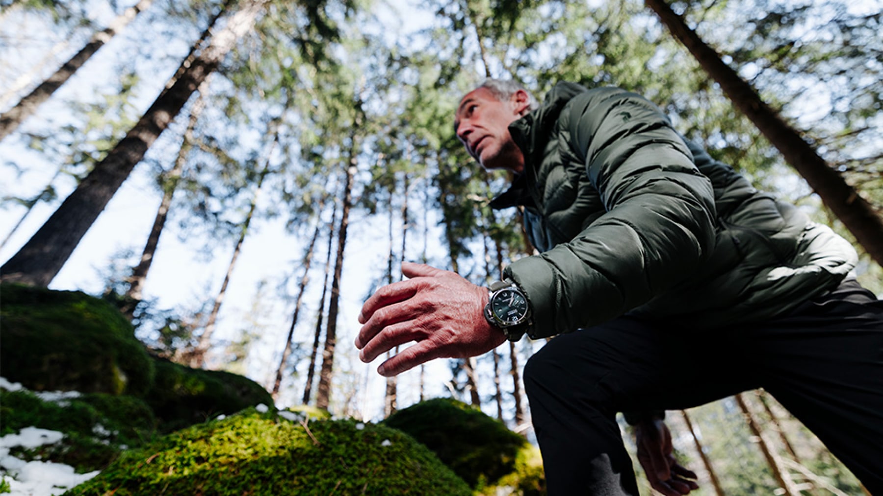 Mike horn in the woods