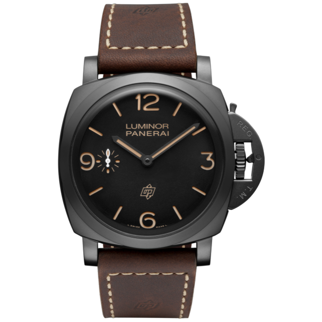 PANERAI Luminor 1950 3 Days Titanio DLC PAM00617 Front view