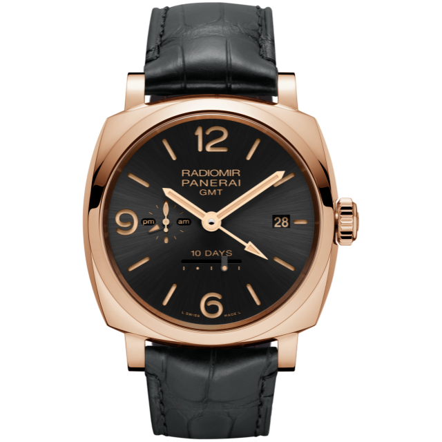 PANERAI Radiomir 1940 10 Days GMT Automatic Oro Rosso PAM00625 Front view