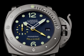 PANERAI Luminor Submersible 1950 3 Days GMT Automatic Titanio PAM00719 Detail 