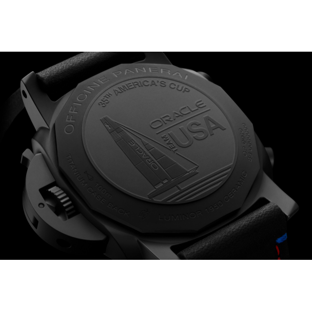 PANERAI Luminor 1950 ORACLE TEAM USA 3 Days Chrono Flyback Automatic Ceramica PAM00725 Detail 1