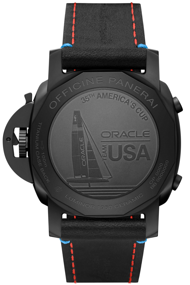PANERAI Luminor 1950 ORACLE TEAM USA 3 Days Chrono Flyback Automatic Ceramica PAM00725 Detail 