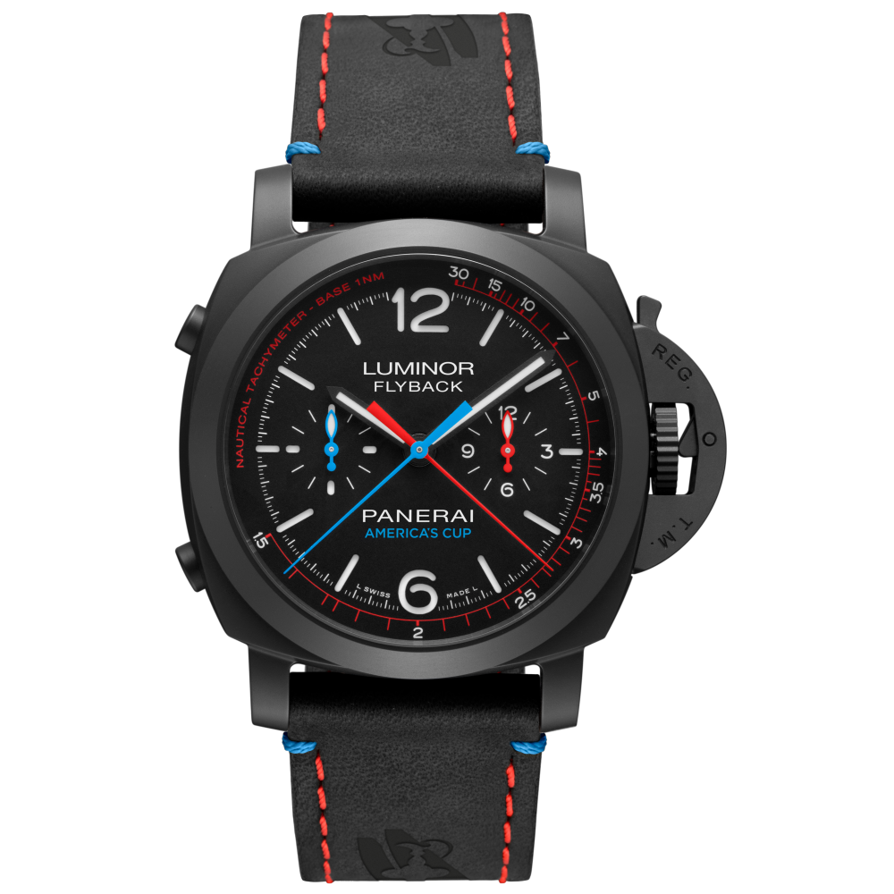 PANERAI Luminor 1950 ORACLE TEAM USA 3 Days Chrono Flyback Automatic Ceramica PAM00725 day view