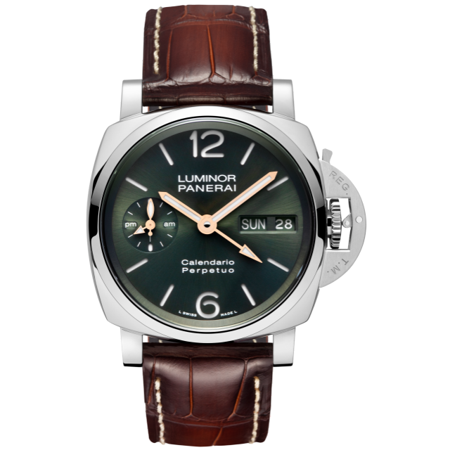 PANERAI Luminor Perpetual Calendar GMT Platinumtech™ PAM00715 Front view