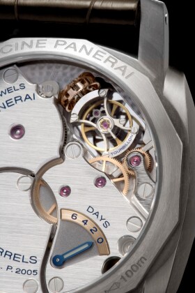 PANERAI Luminor 1950 Tourbillon GMT Titanio PAM00306 Detail 