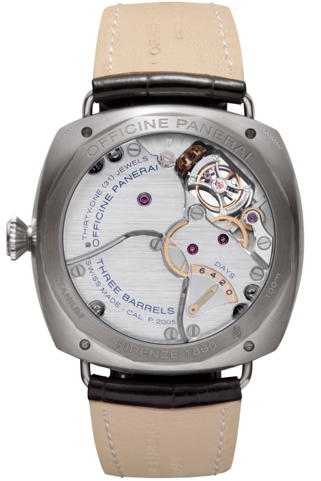 PANERAI Radiomir Tourbillon GMT Titanio PAM00315 Detail 