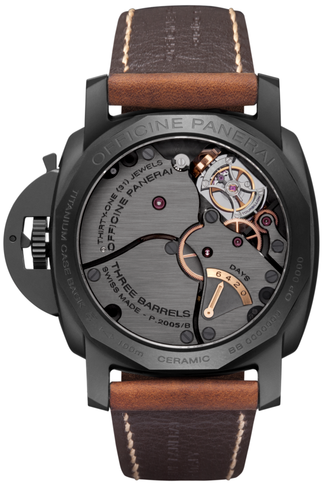 PANERAI Luminor 1950 Tourbillon GMT Automatic Ceramica PAM00396 Detail 