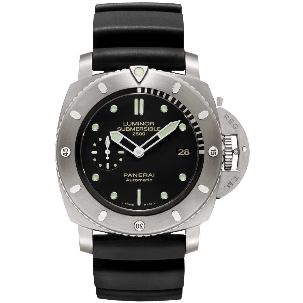 PANERAI Luminor Submersible 1950 2500m 3 Days Automatic Titanio PAM00364 day view