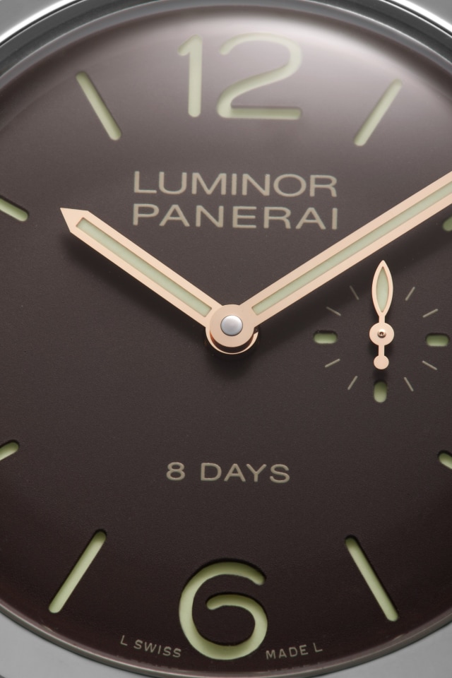 PANERAI Luminor 1950 Left-Handed 8 Days Titanio PAM00368 Detail 
