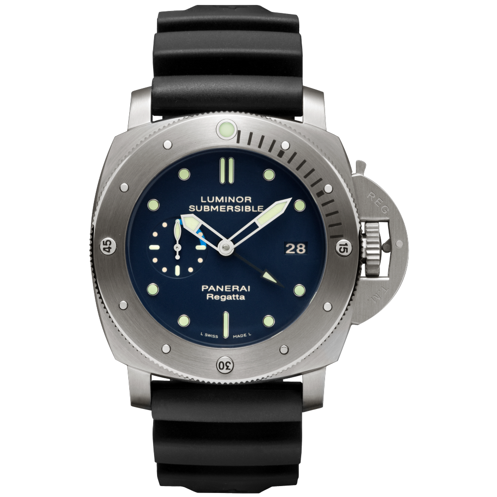 PANERAI Luminor Submersible 1950 Regatta 3 Days GTM Automatic Titanio PAM00371 day view