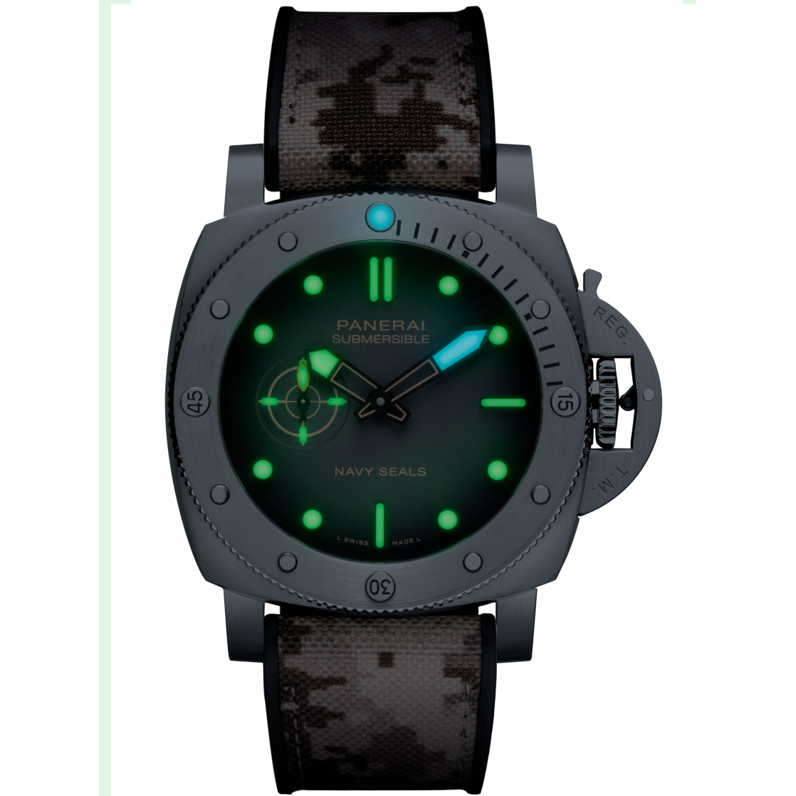 PANERAI Submersible Navy SEALs PAM01518 night view