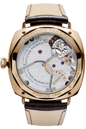 PANERAI Radiomir Tourbillon GMT Oro Rosa PAM00330 Detail 