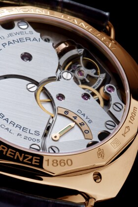 PANERAI Radiomir Tourbillon GMT Oro Rosa PAM00330 Detail 