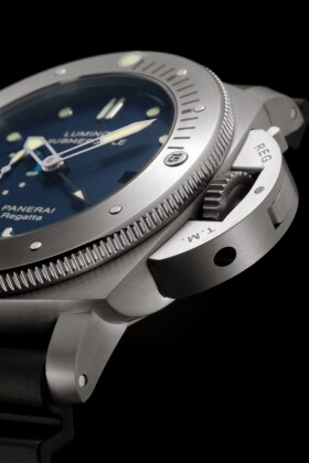 PANERAI Luminor Submersible 1950 Regatta 3 Days GTM Automatic Titanio PAM00371 Detail 