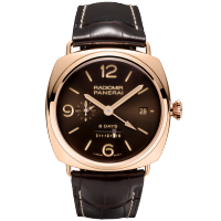 PANERAI Radiomir 8 Days GMT Oro Rosso PAM00395 Front view