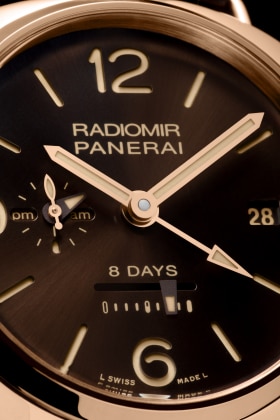 PANERAI Radiomir 8 Days GMT Oro Rosso PAM00395 Detail 