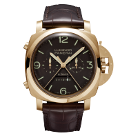 PANERAI Luminor 1950 Rattrapante 8 Days Oro Rosa PAM00319 Front view
