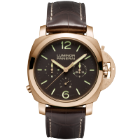 PANERAI Luminor 1950 Chrono Monopulsante 8 Days Oro Rosa PAM00344 Front view