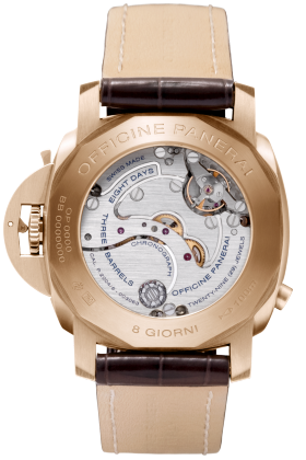 PANERAI Luminor 1950 Chrono Monopulsante 8 Days Oro Rosa PAM00344 Detail 