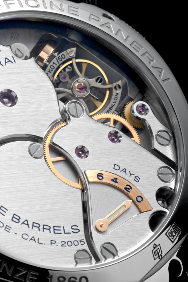 PANERAI Radiomir Tourbillon GMT Platino PAM00316 Detail 