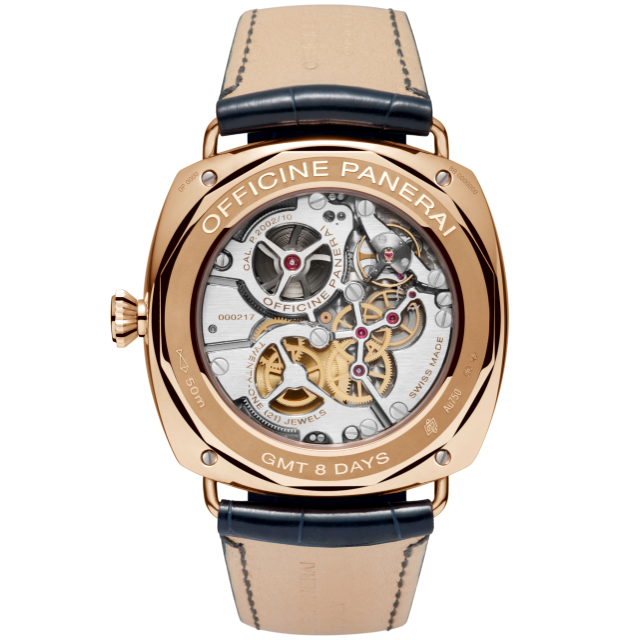 PANERAI Radiomir 8 Days GMT Oro Rosso PAM00538 Back view