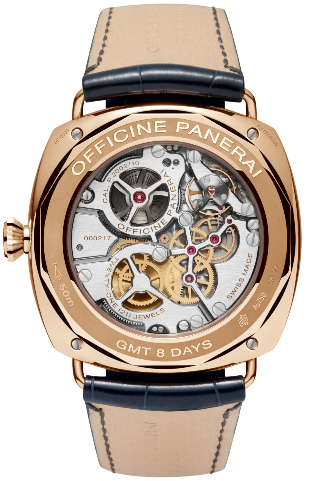 PANERAI Radiomir 8 Days GMT Oro Rosso PAM00538 Detail 