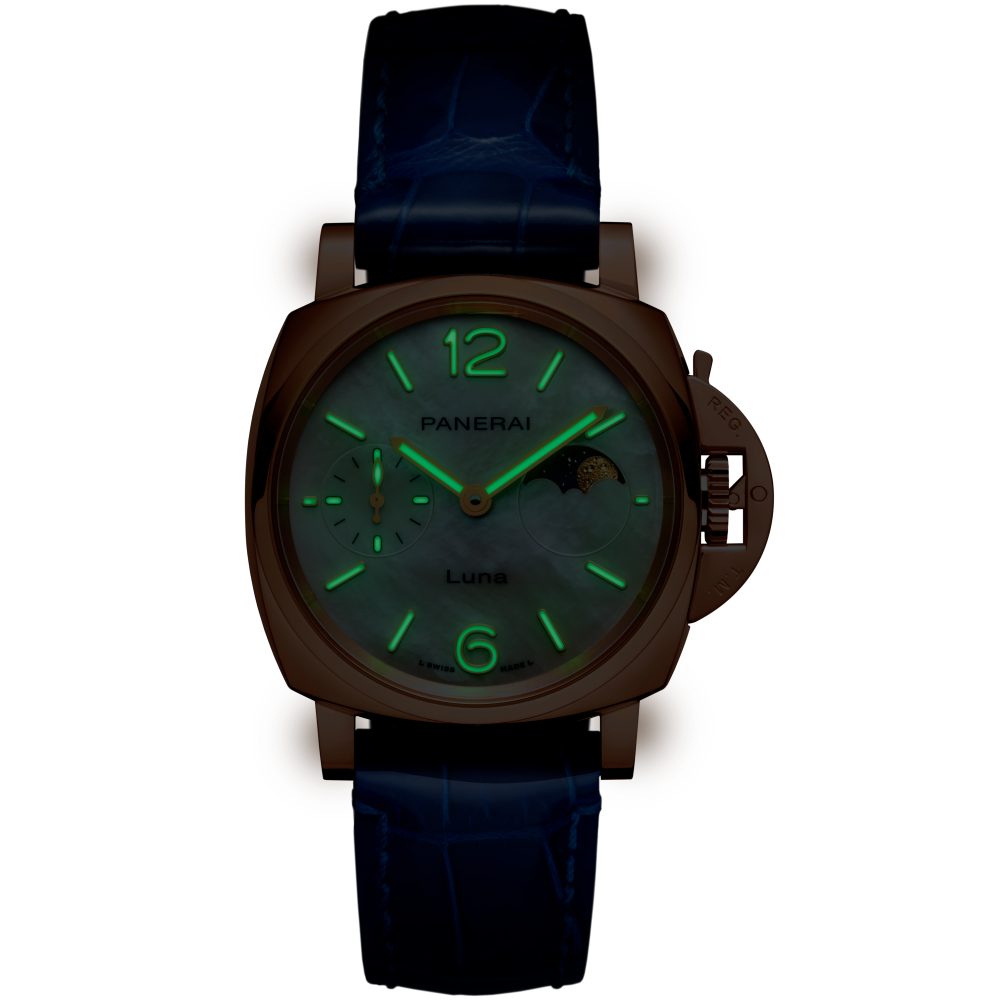 PANERAI Luminor Due Luna PAM01181 night view