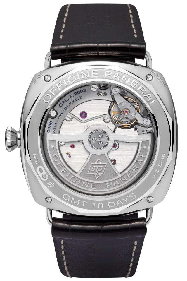 PANERAI Radiomir 10 Days GMT Automatic Oro Bianco PAM00496 Detail 