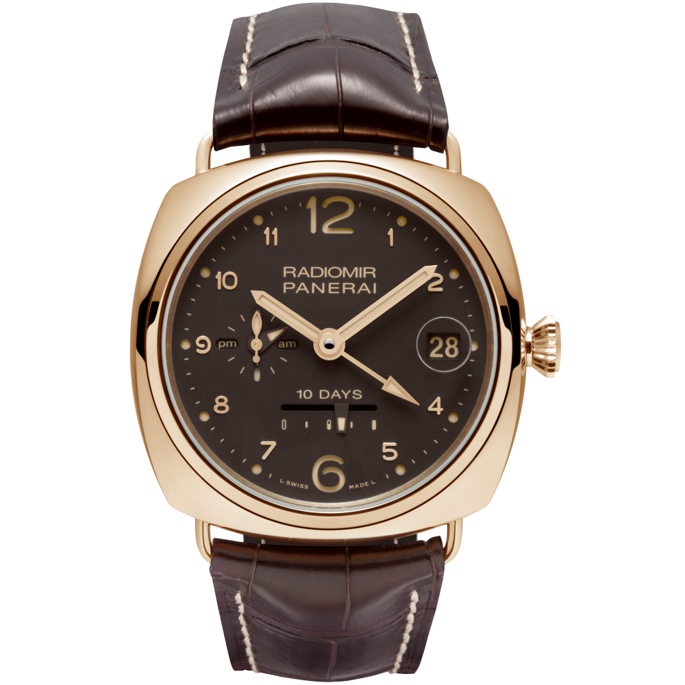 PANERAI Radiomir 10 Days GMT Automatic Oro Rosso PAM00497 day view