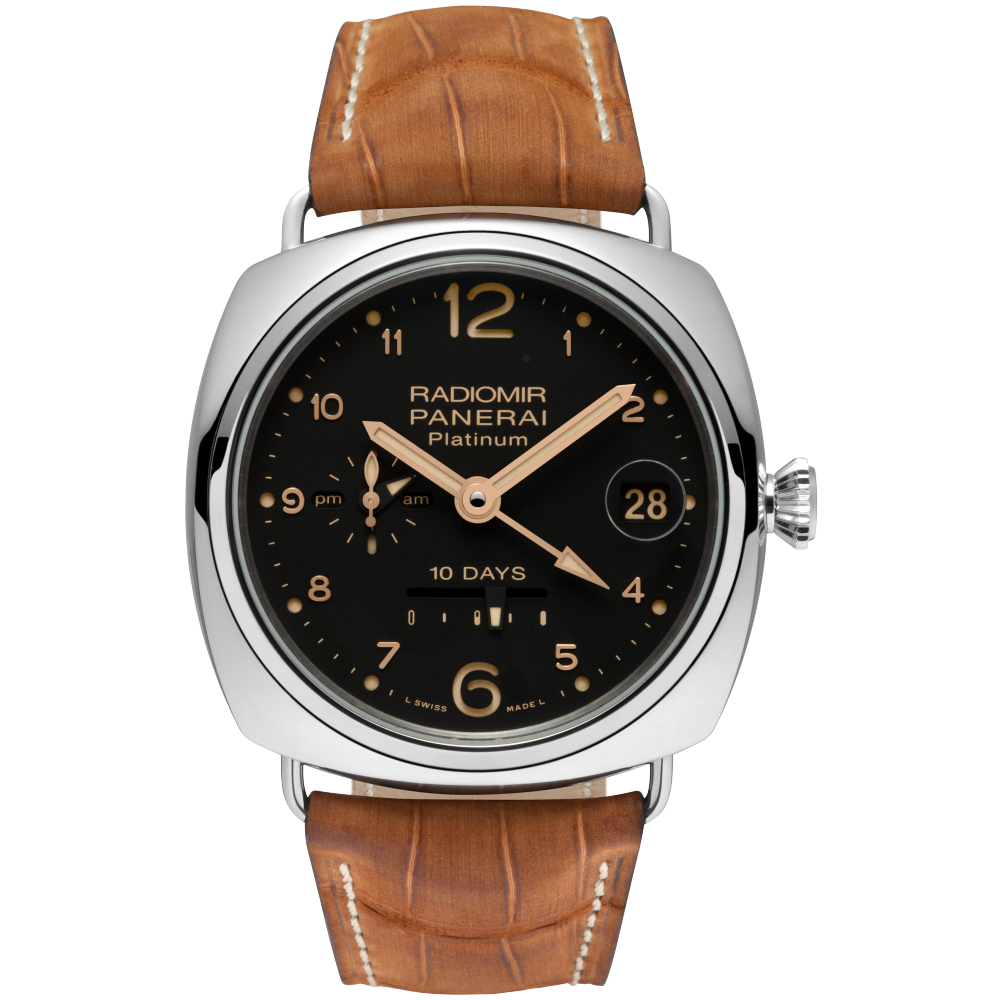 PANERAI Radiomir 10 Days GMT Automatic Platino PAM00495 day view