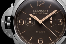 PANERAI Luminor 1950 Chrono Monopulsante Left-Handed 8 Days Titanio PAM00579 Detail 