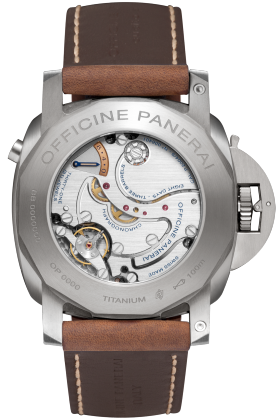 PANERAI Luminor 1950 Chrono Monopulsante Left-Handed 8 Days Titanio PAM00579 Detail 