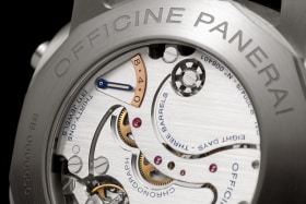 PANERAI Luminor 1950 Chrono Monopulsante Left-Handed 8 Days Titanio PAM00579 Detail 