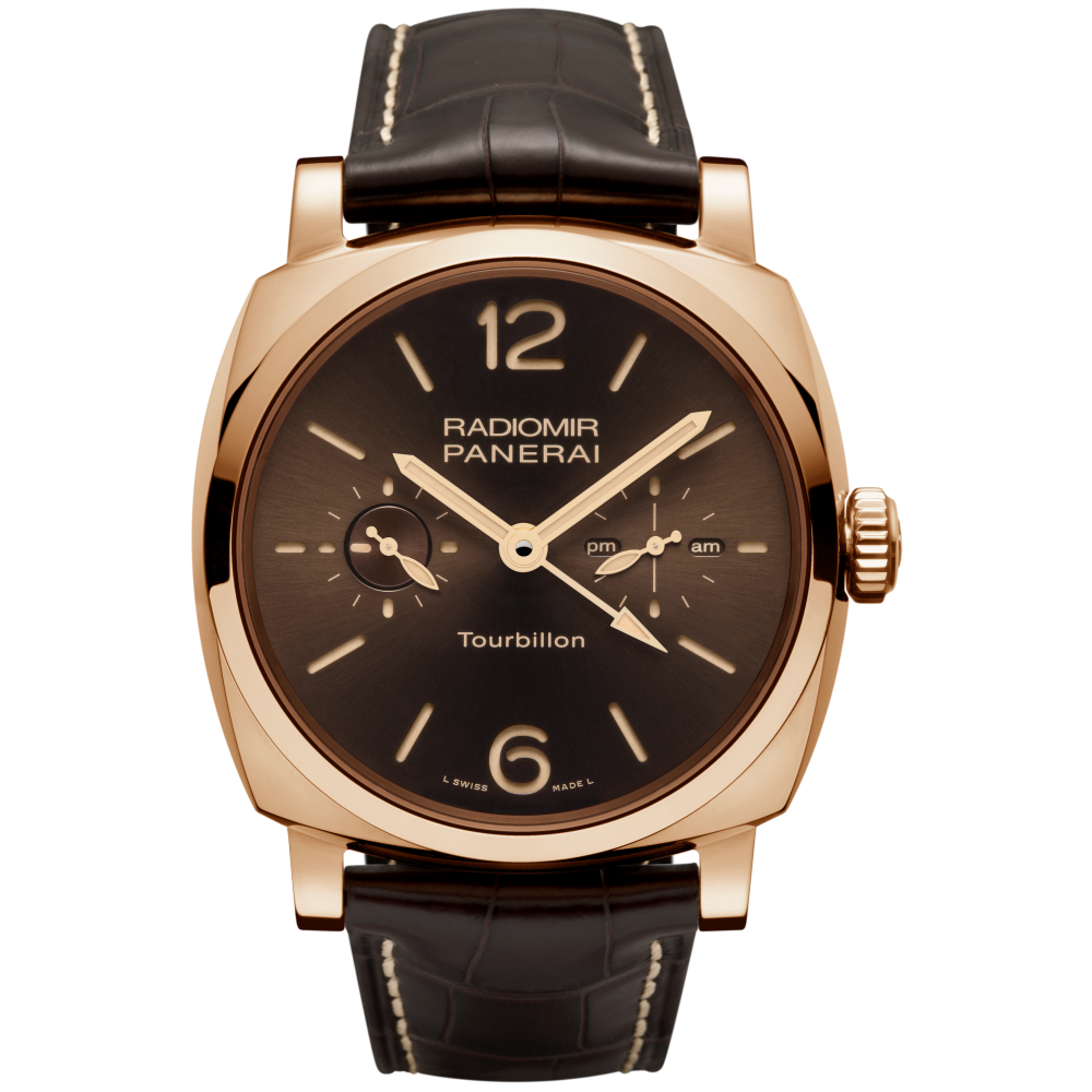 PANERAI Radiomir 1940 Tourbillon GMT Oro Rosso PAM00558 day view