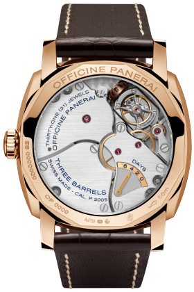 PANERAI Radiomir 1940 Tourbillon GMT Oro Rosso PAM00558 Detail 