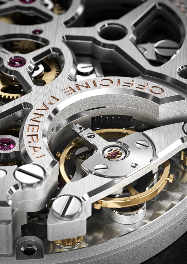 PANERAI Radiomir 1940 Chrono Monopulsante 8 Days GMT Oro Bianco PAM00503 Detail 