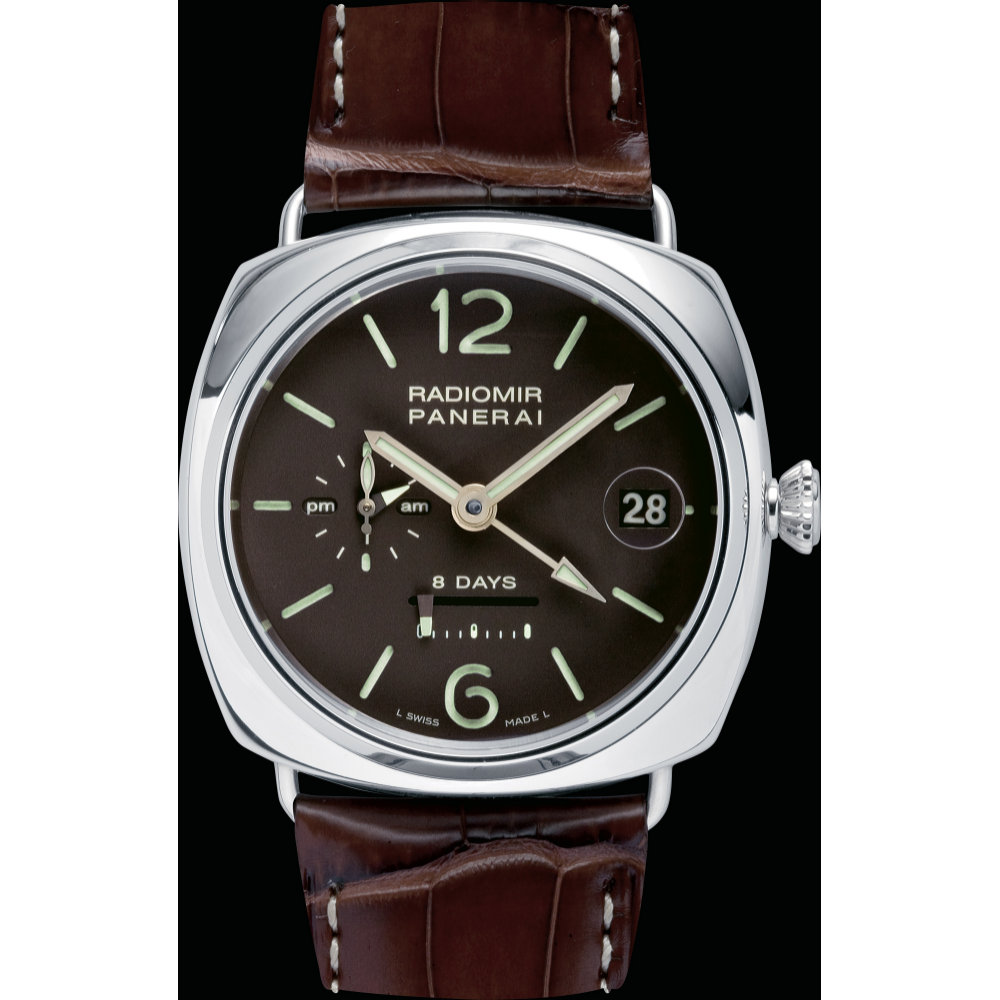 PANERAI Radiomir 8 Days GMT Platinum PAM00201 day view
