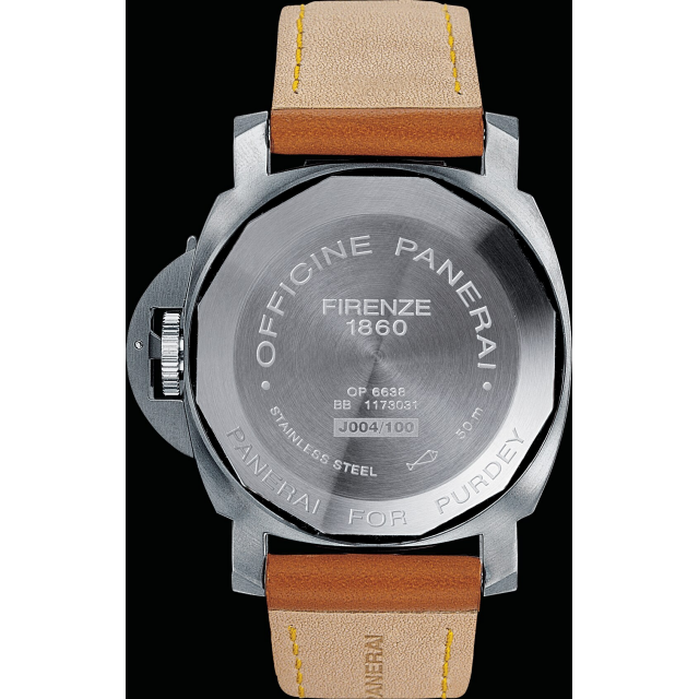 PANERAI Luminor Sealand for Purdey  Back view