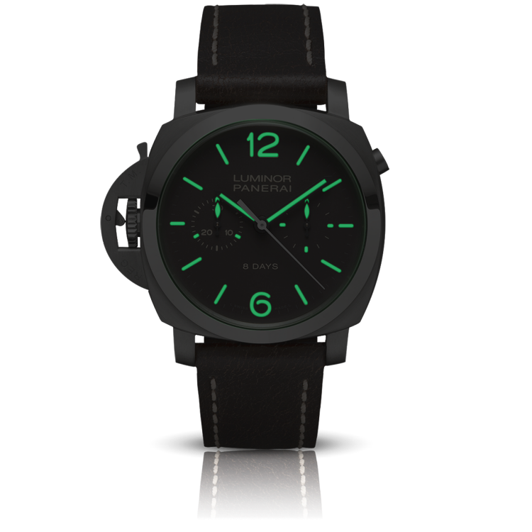 PANERAI Luminor 1950 Chrono Monopulsante Left-Handed 8 Days Titanio PAM00345