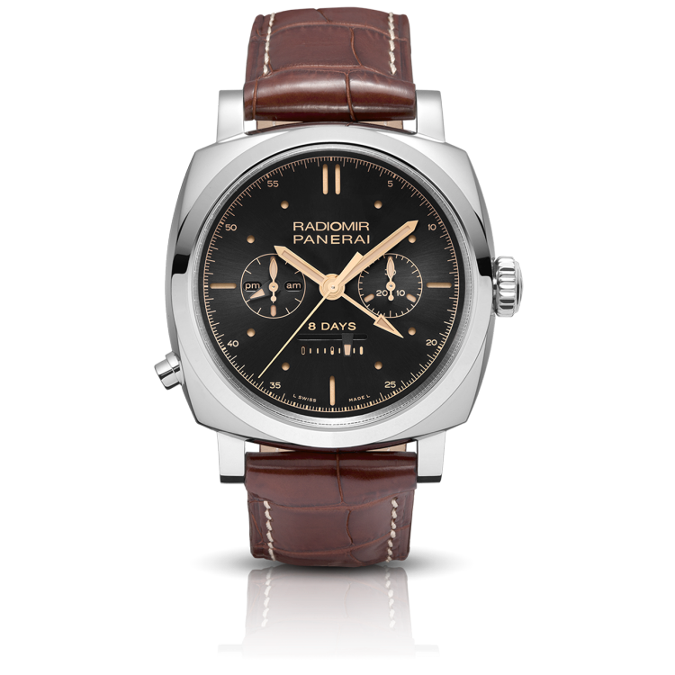 PANERAI Radiomir 1940 Chrono Monopulsante 8 Days GMT Oro Bianco PAM00503