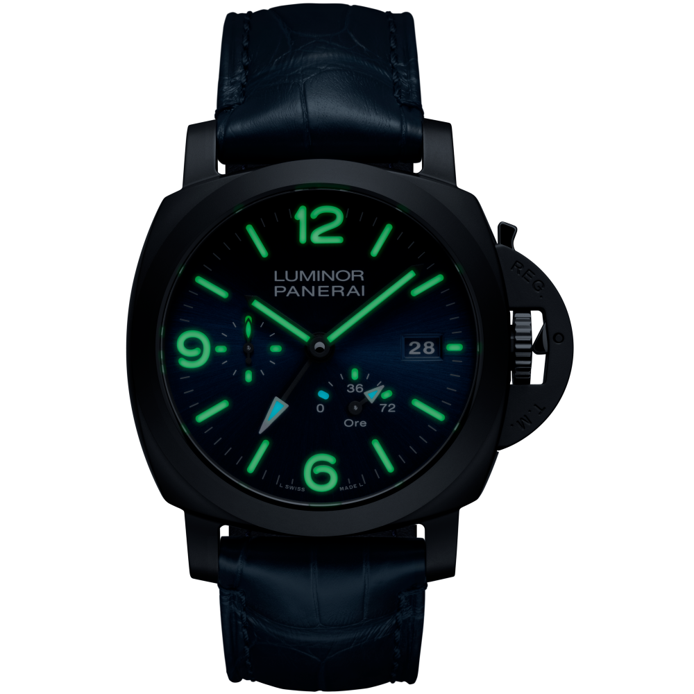 PANERAI Luminor Power Reserve GMT PAM01574 night view