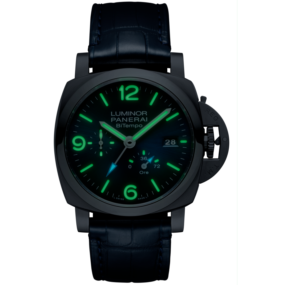 PANERAI Luminor Power Reserve GMT PAM01361 night view