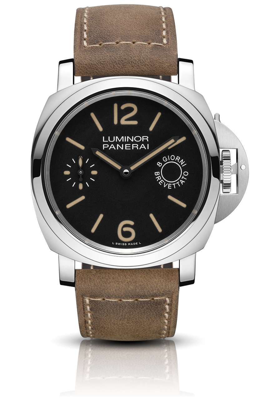 Panerai Luminor Due 42mm Men's Steel Automatic Watch 6ct DIAMOND Ref PAM00906