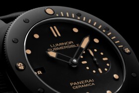 PANERAI Luminor Submersible 1950 Left-Handed 3 Days Automatic Ceramica PAM00607 Detail 