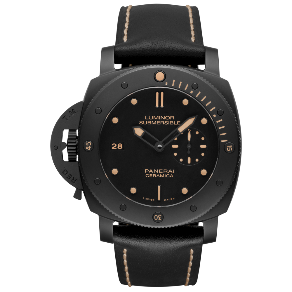 PANERAI Luminor Submersible 1950 Left-Handed 3 Days Automatic Ceramica PAM00607 day view