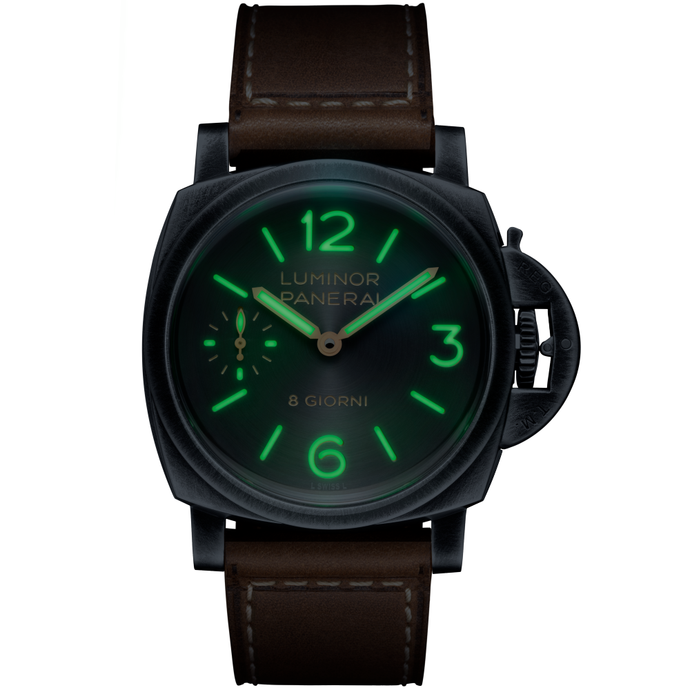 PANERAI Luminor 8 Giorni PAM01733 night view
