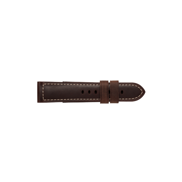 PANERAI Bracelets Cuir Brun Foncè MXE0JLQW Buckle attachment